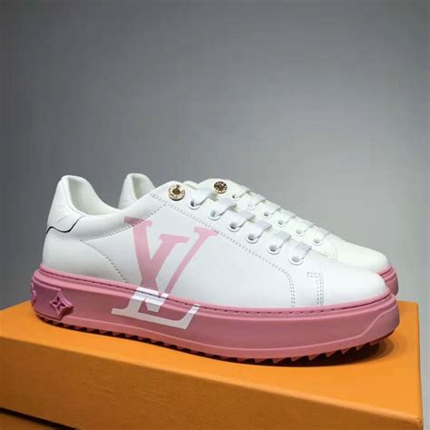 louis vuitton time out sneakers monogram|louis vuitton trainer sneaker pink.